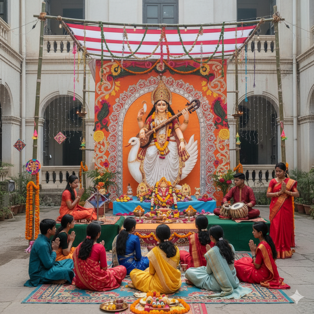 saraswati puja